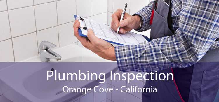 Plumbing Inspection Orange Cove - California