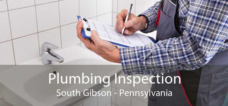 Plumbing Inspection South Gibson - Pennsylvania