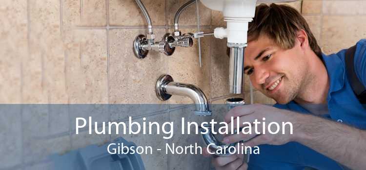 Plumbing Installation Gibson - North Carolina