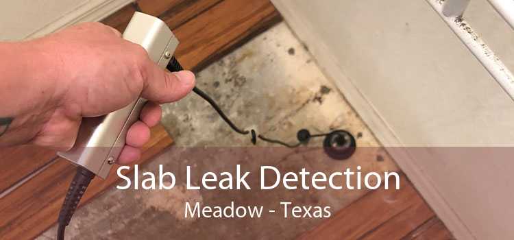 Slab Leak Detection Meadow - Texas