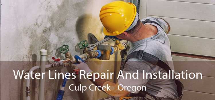 Water Lines Repair And Installation Culp Creek - Oregon